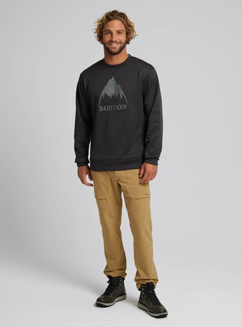 Burton Oak Pullover Crew Mikina Panske Čierne | 02945-PTIX