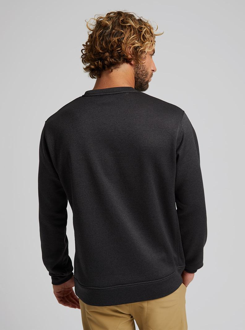 Burton Oak Pullover Crew Mikina Panske Čierne | 02945-PTIX