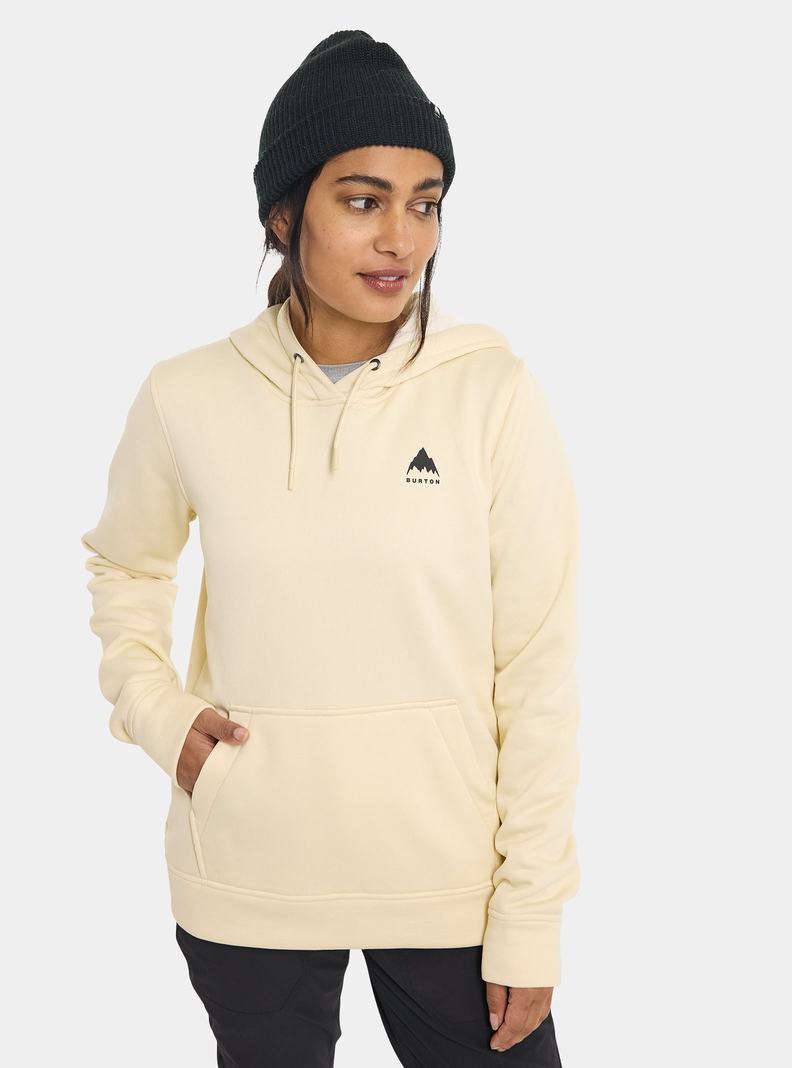 Burton Oak Pullover Hoodie Mikina Damske Béžové | 23564-IRLP