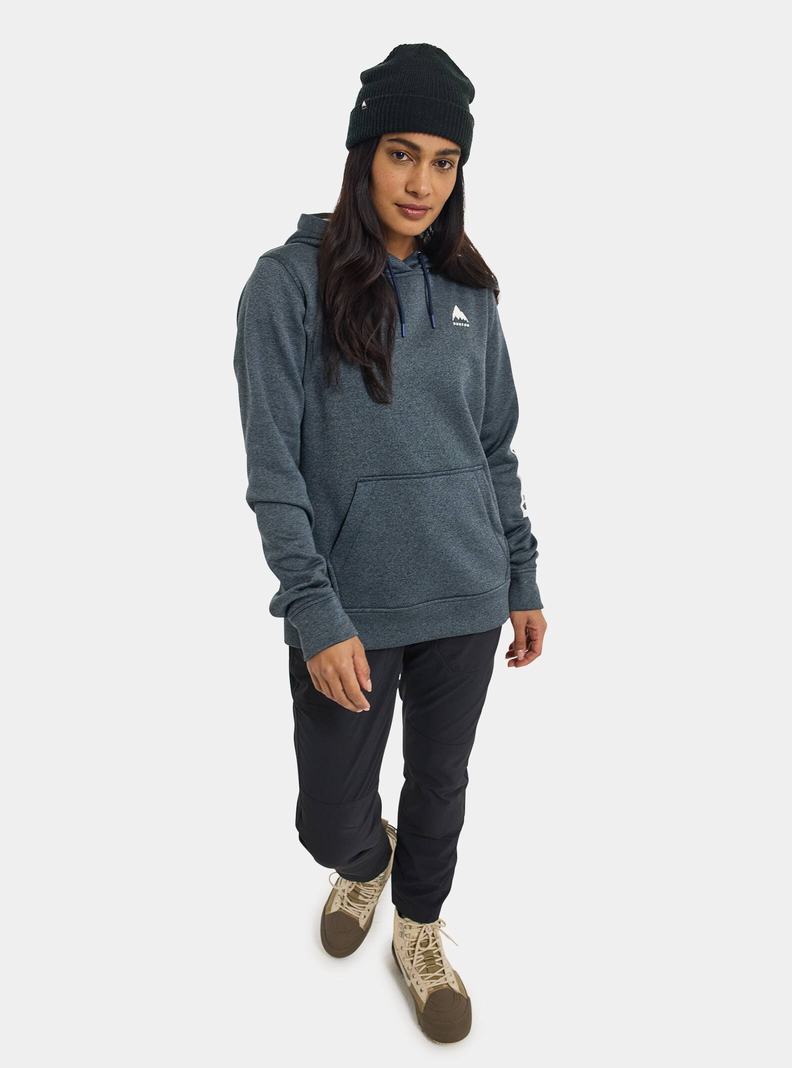 Burton Oak Pullover Hoodie Mikina Damske Modre | 48703-AOWG