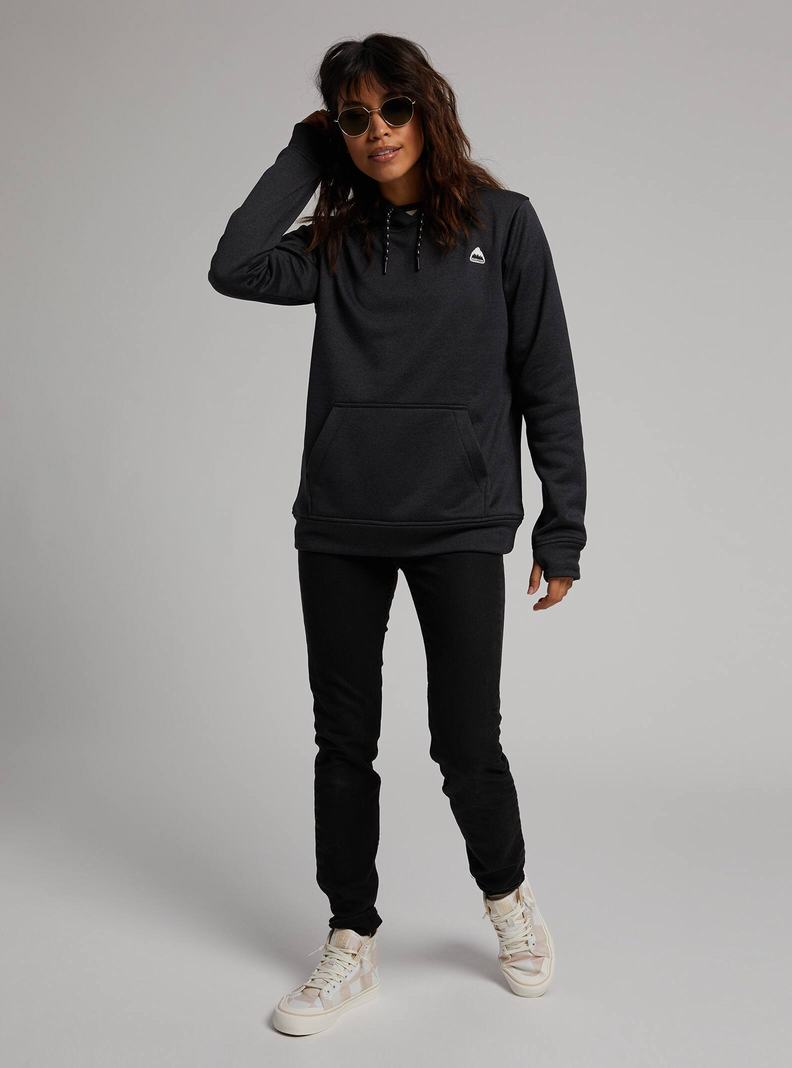 Burton Oak Pullover Hoodie Mikina Damske Čierne | 69450-HEMV