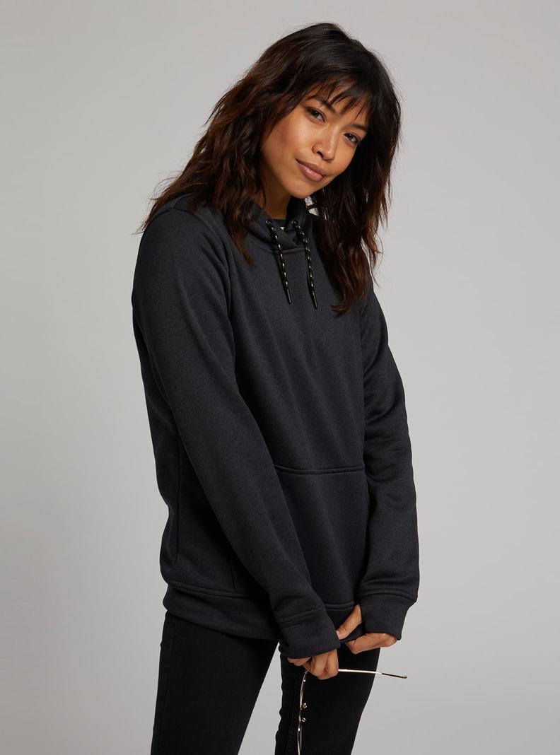 Burton Oak Pullover Hoodie Mikina Damske Čierne | 69450-HEMV