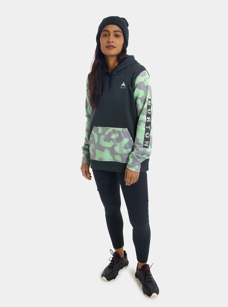 Burton Oak Pullover Hoodie Mikina Damske Čierne Ruzove | 81327-ACTX
