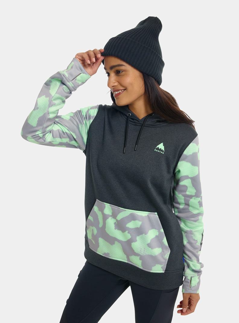 Burton Oak Pullover Hoodie Mikina Damske Čierne Ruzove | 81327-ACTX