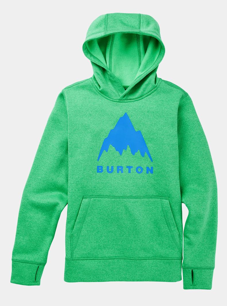 Burton Oak Pullover Mikina Detske Zelene | 24730-KJOW