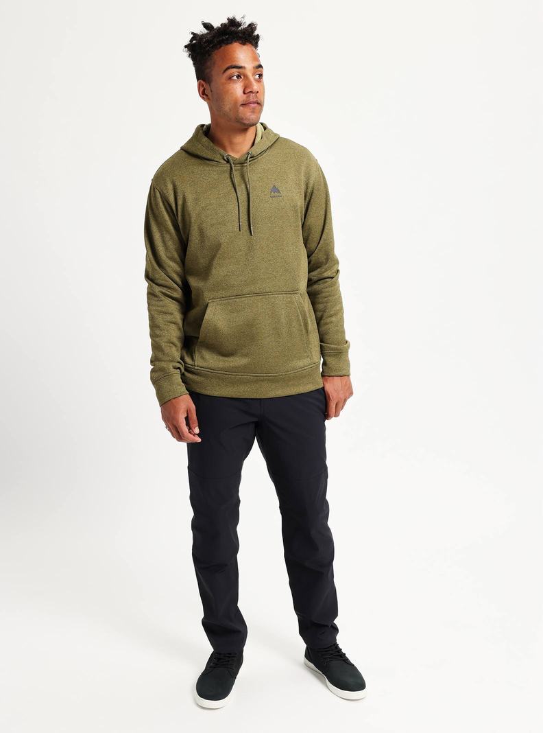 Burton Oak Pullover Mikina Panske Olivovo Zelená | 52631-PEWR