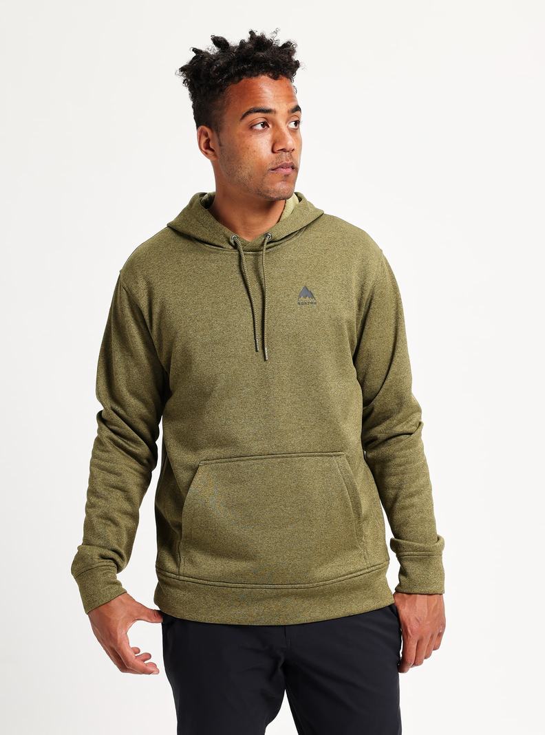 Burton Oak Pullover Mikina Panske Olivovo Zelená | 52631-PEWR