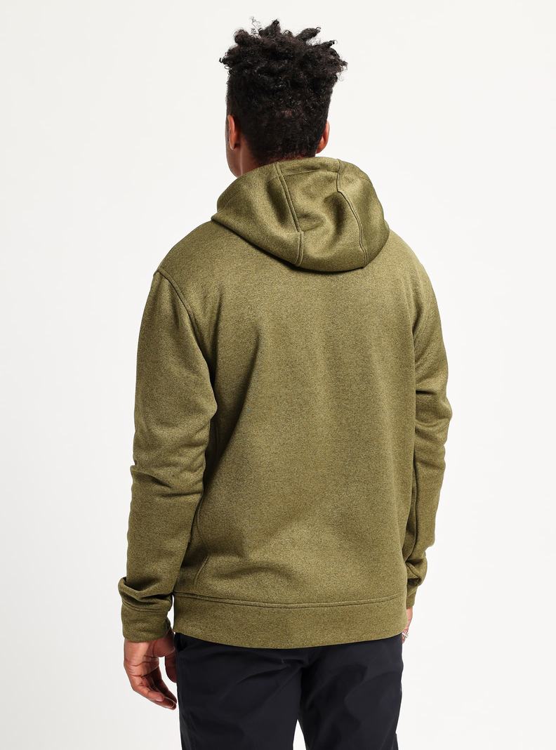 Burton Oak Pullover Mikina Panske Olivovo Zelená | 52631-PEWR