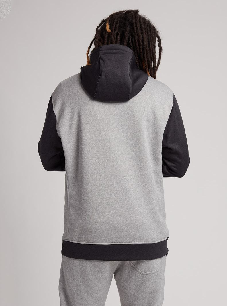 Burton Oak Pullover Mikina Panske Siva Čierne | 81539-MFDT