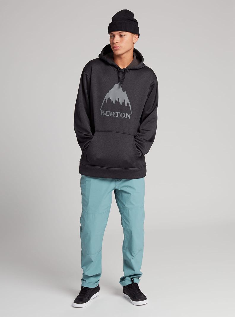 Burton Oak Pullover Mikina Panske Čierne | 32984-DEBL
