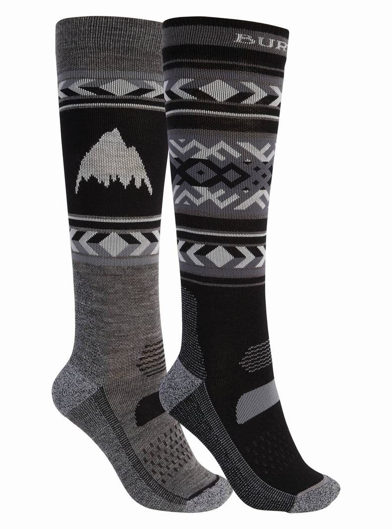 Burton Performance Lahke (2 Pack) Snowboardové Ponožky Damske Čierne | 84306-VSCL