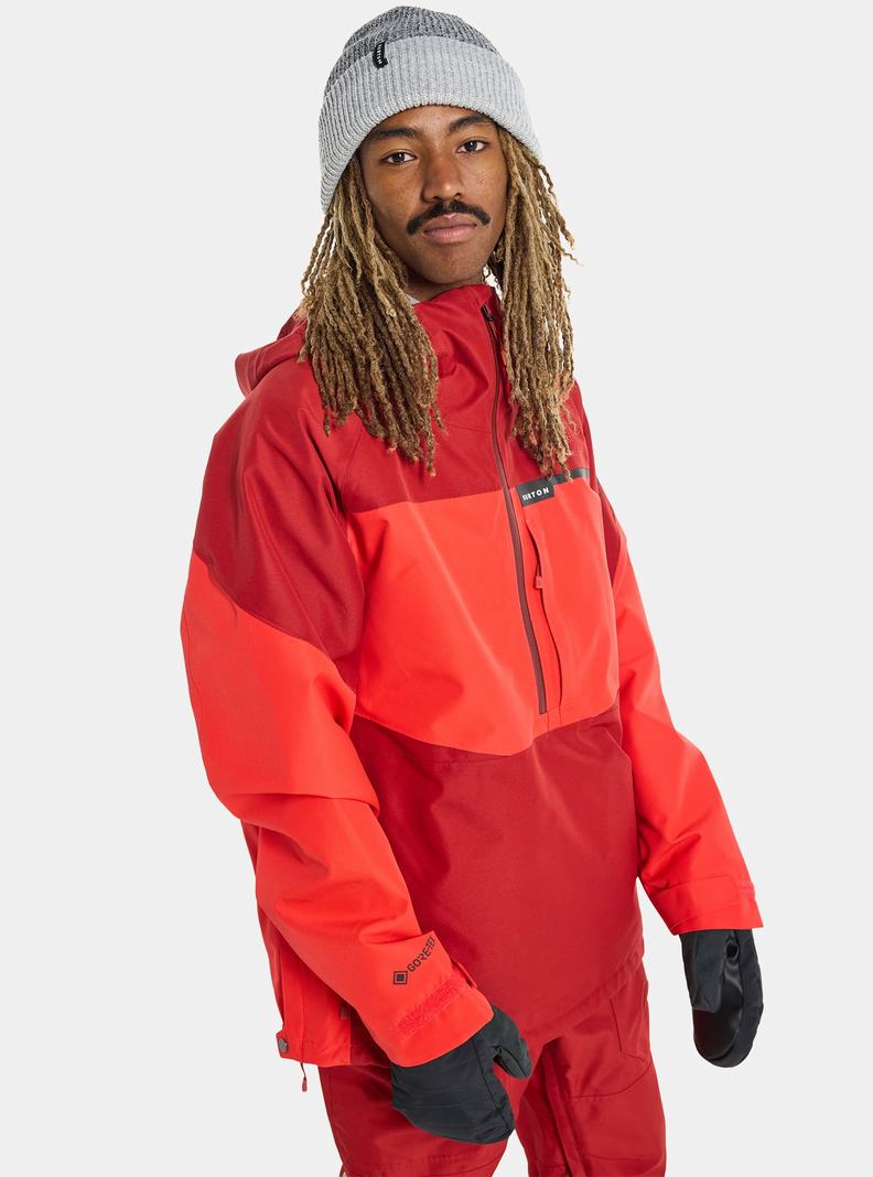 Burton Pillowline GORE-TEX 2L Anorak Zimní Bunda Panske Ruzove Oranžové Ruzove | 02913-PFTX