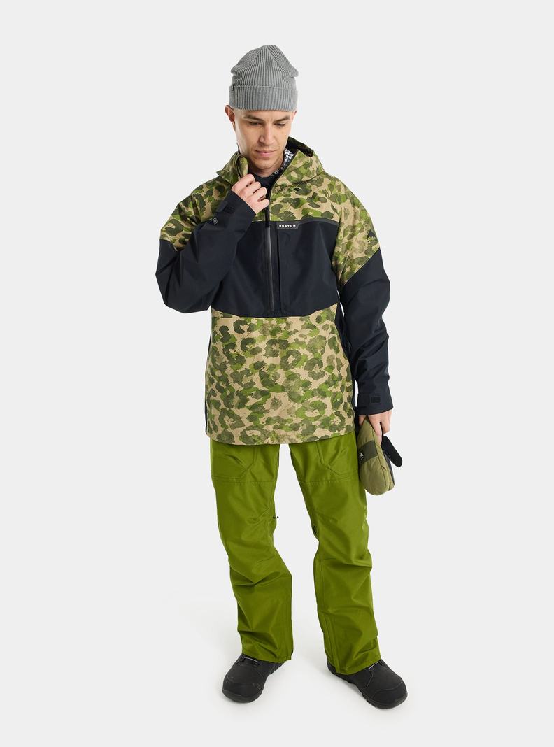 Burton Pillowline GORE-TEX 2L Anorak Zimní Bunda Panske Maskacove Čierne | 13758-WYBH
