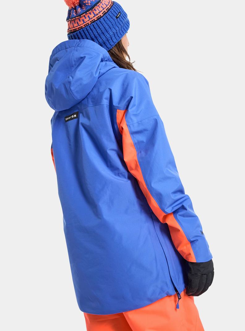 Burton Pillowline GORE-TEX 2L Anorak Zimní Bunda Damske Modre Oranžové | 89617-CXTU
