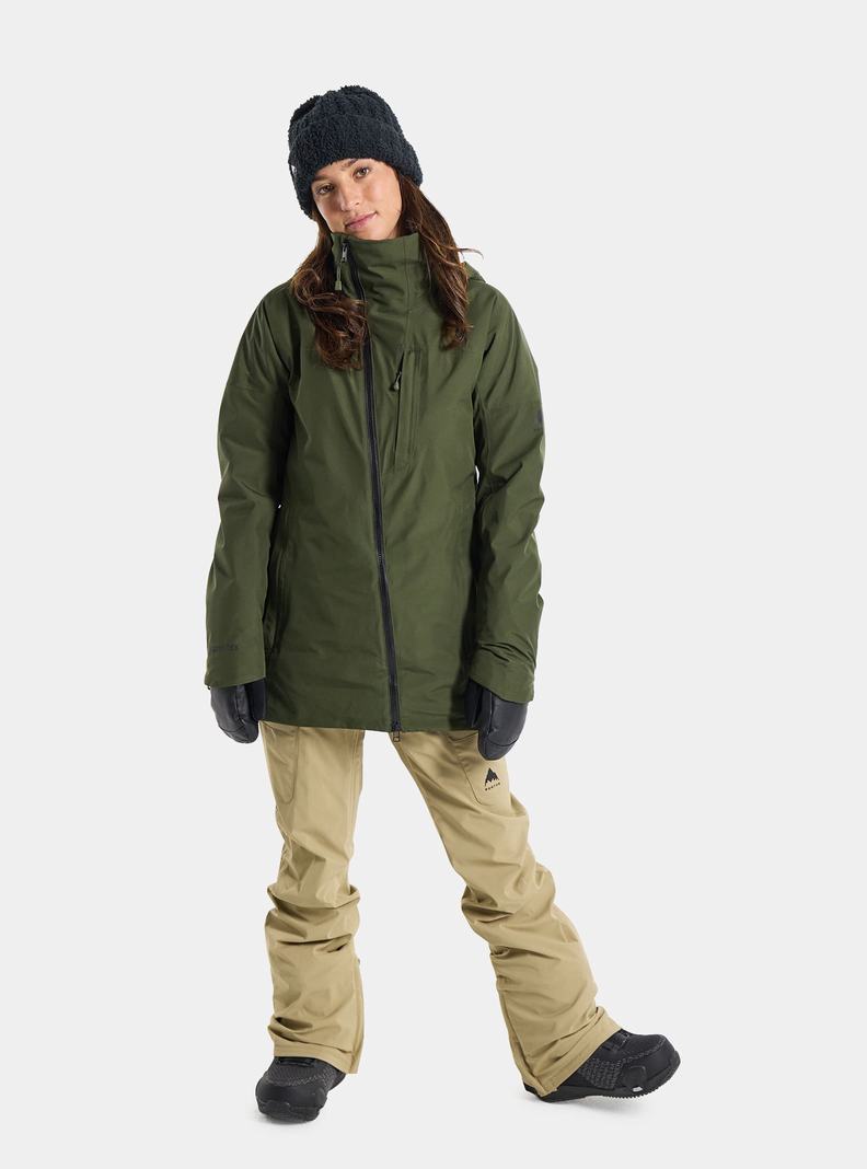 Burton Pillowline GORE-TEX 2L Zimní Bunda Damske Tmavo Zelene | 76012-NODZ