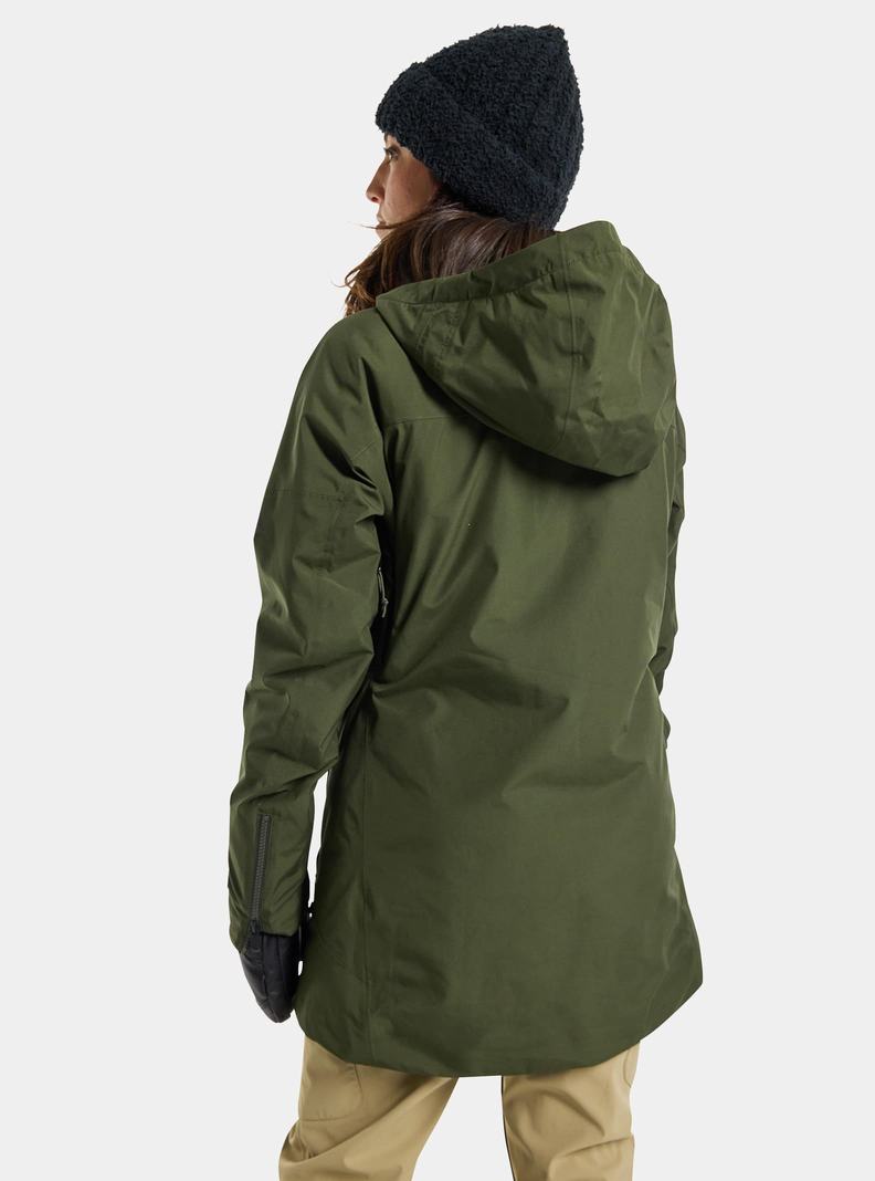 Burton Pillowline GORE-TEX 2L Zimní Bunda Damske Tmavo Zelene | 76012-NODZ