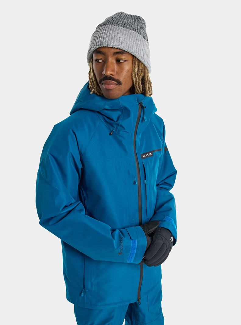 Burton Pillowline GORE‑TEX 2L Zimní Bunda Panske Modre | 68409-PWTG
