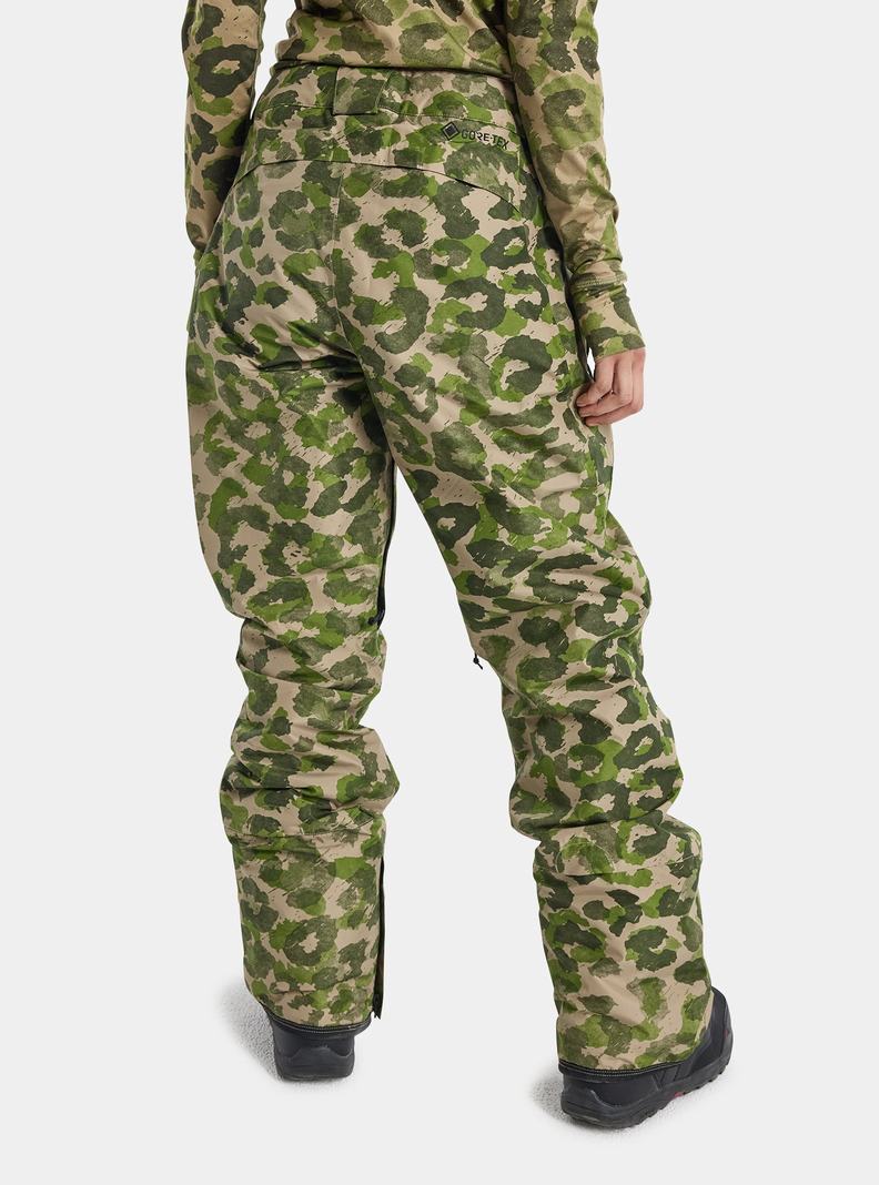 Burton Powline GORE-TEX 2L Insulated Snowboardove Nohavice Damske Zelene Maskacove | 84760-HOAS