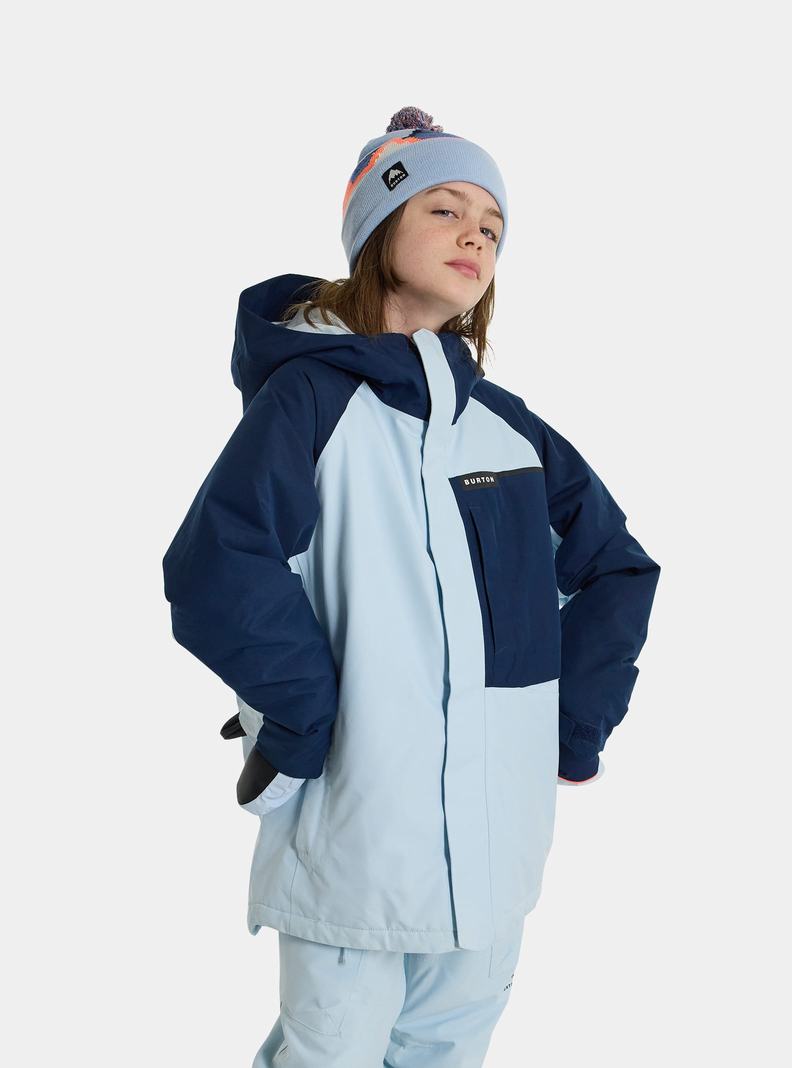 Burton Powline GORE-TEX 2L Zimní Bunda Detske Modre | 90763-UDSI