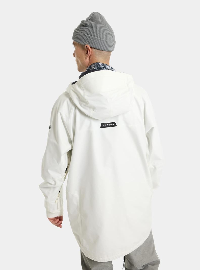 Burton Powline GORE-TEX 2L Zimní Bunda Panske Biele Čierne | 87512-DVCL
