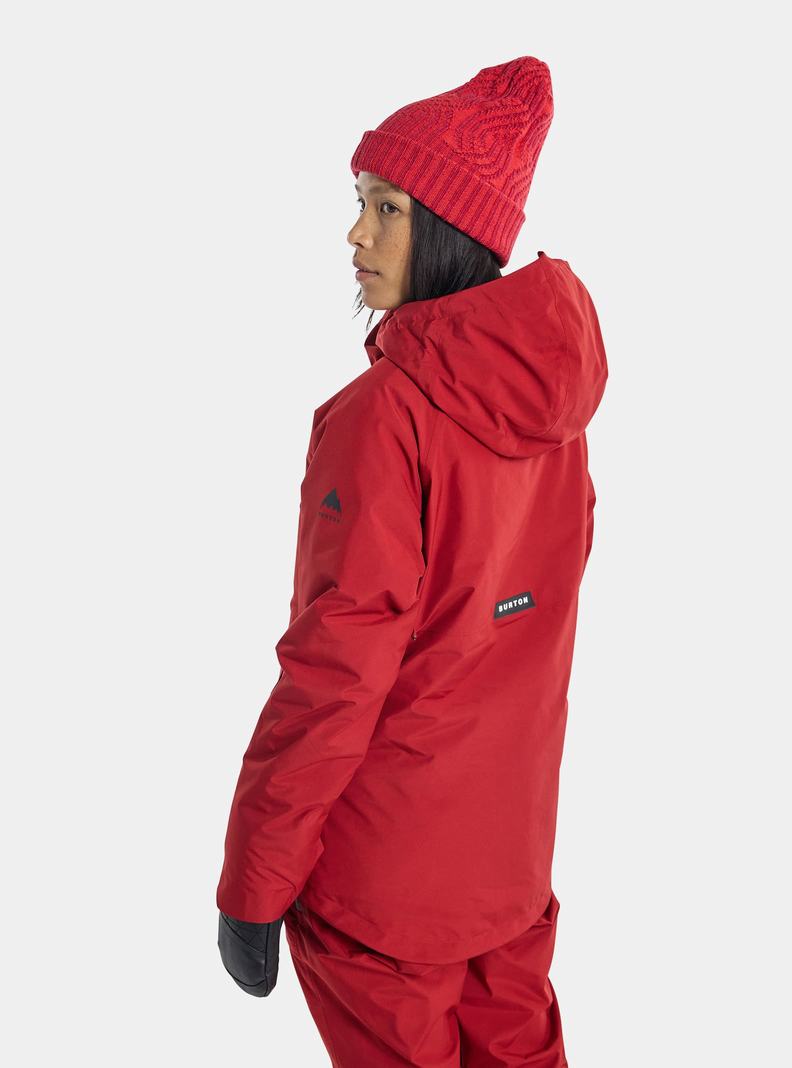 Burton Powline GORE‑TEX 2L Insulated Zimní Bunda Damske Červené | 01763-JCPA