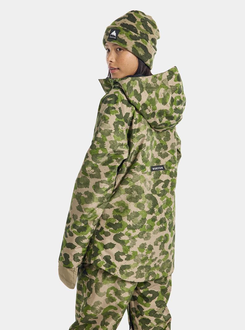 Burton Powline GORE‑TEX 2L Insulated Zimní Bunda Damske Zelene Maskacove | 86230-JMLG