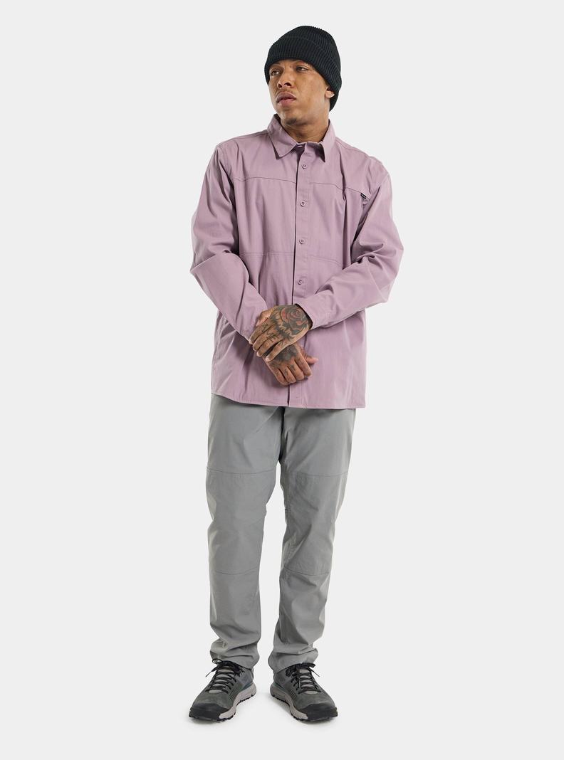 Burton Pracovná Stretch Long Sleeve Košele Panske Lavendel | 05179-FRLP