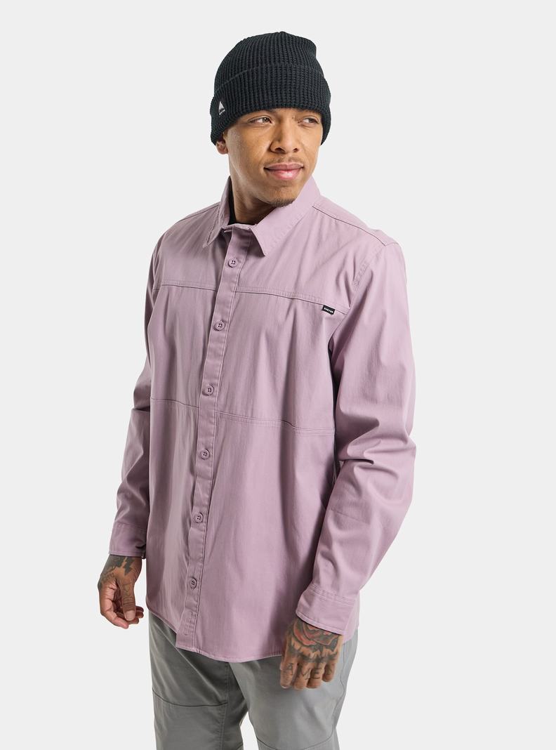 Burton Pracovná Stretch Long Sleeve Košele Panske Lavendel | 05179-FRLP