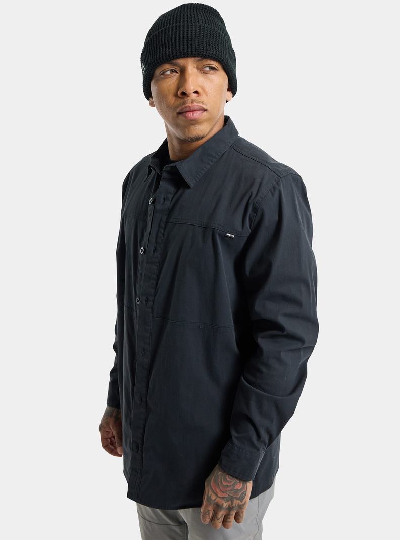 Burton Pracovná Stretch Long Sleeve Košele Panske Čierne | 14537-DYAX