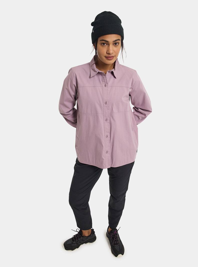Burton Pracovná Stretch Long Sleeve Košele Damske Lavendel | 29567-CNMS