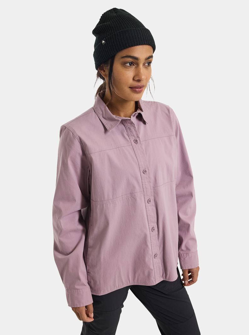 Burton Pracovná Stretch Long Sleeve Košele Damske Lavendel | 29567-CNMS
