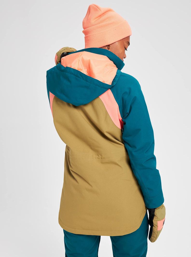 Burton Prowess Zimní Bunda Damske Olivovo Zelená Modre | 30962-WXFA