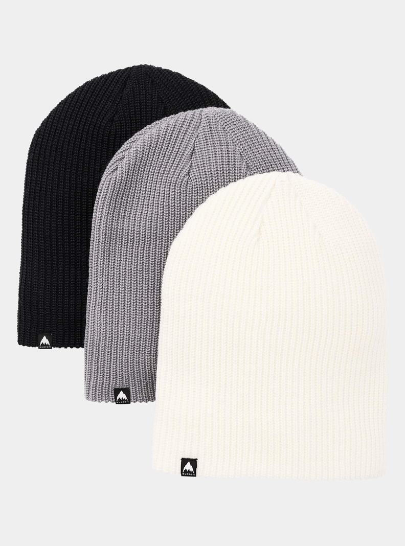 Burton Recycled DND (3 Pack) Čiapky Damske Čierne Siva Biele | 57084-KALZ