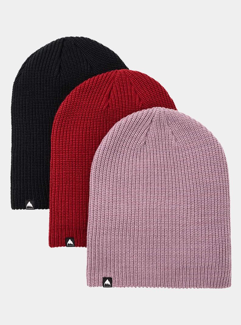 Burton Recycled DND (3 Pack) Čiapky Damske Čierne Oranžové Ruzove | 87903-IOMH