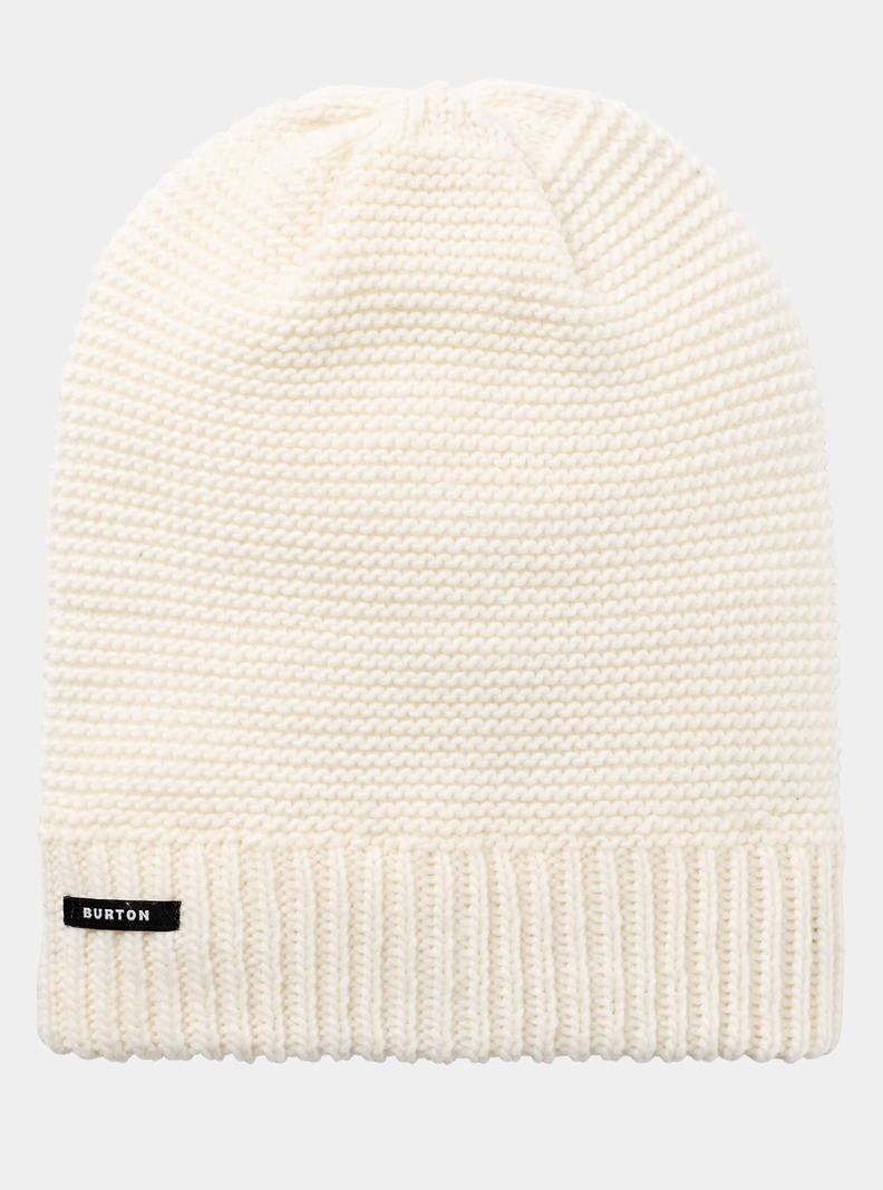 Burton Recycled Garter Stitch Čiapky Damske Biele | 54629-UBCA