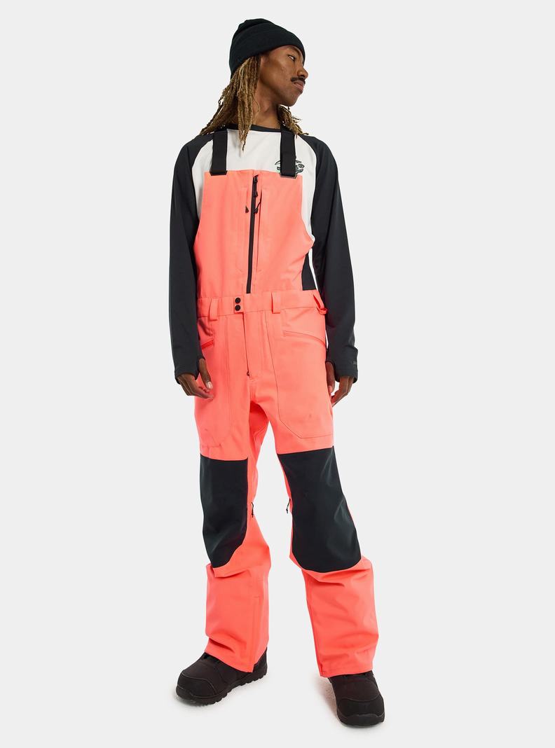 Burton Reserve 2L Snowboardove Nohavice Panske Oranžové Čierne | 80439-OUIM