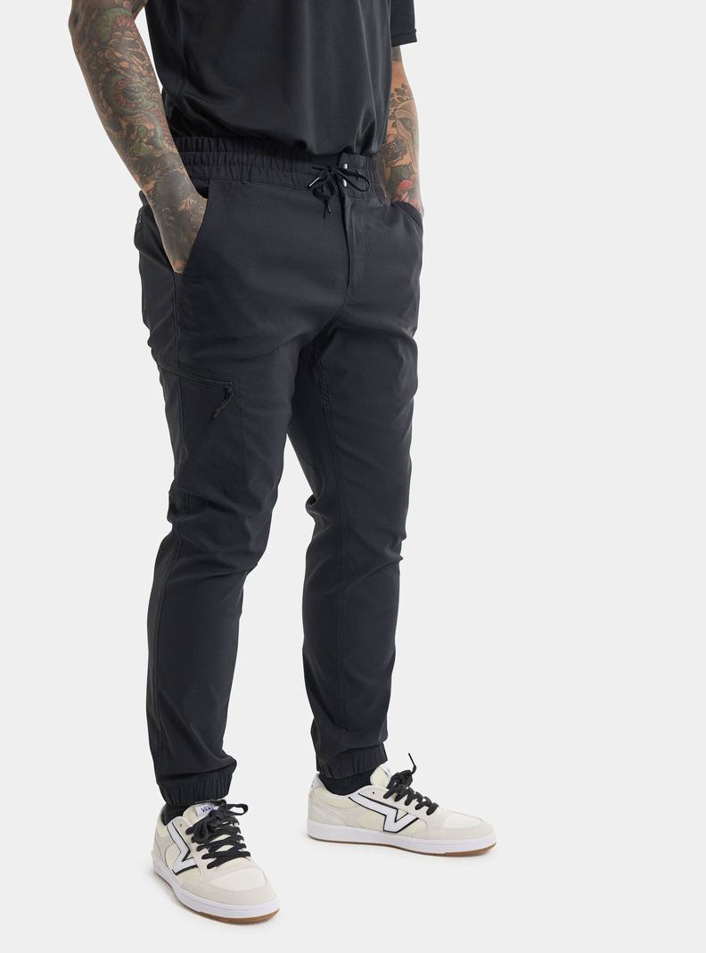 Burton Ridge Jogger Nohavice Panske Čierne | 16730-ZNGP
