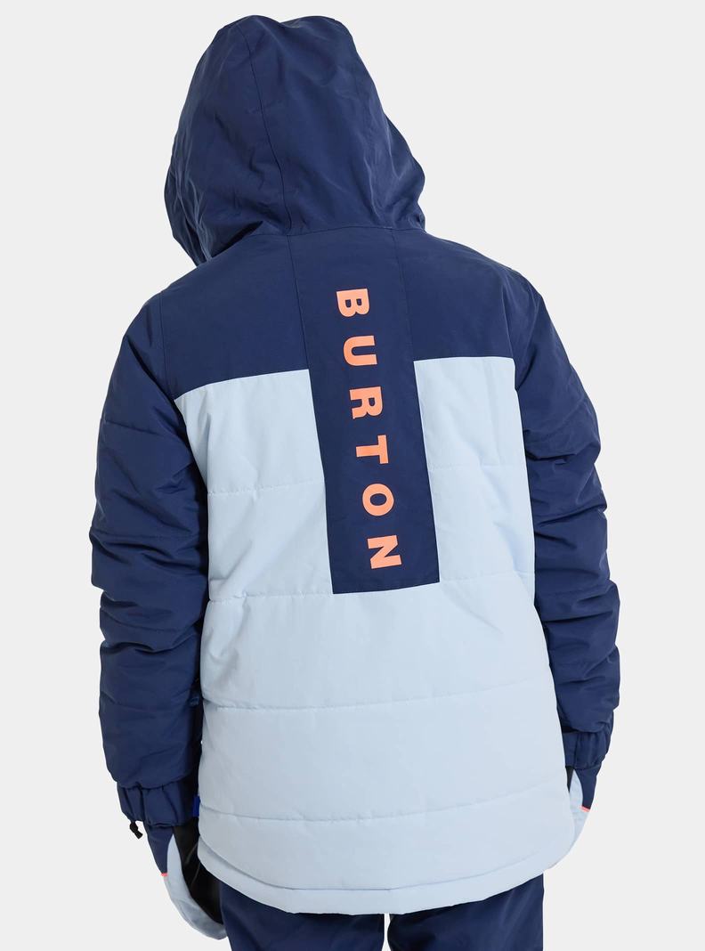 Burton Ropedrop Zimní Bunda Detske Modre Oranžové | 96537-BHAT