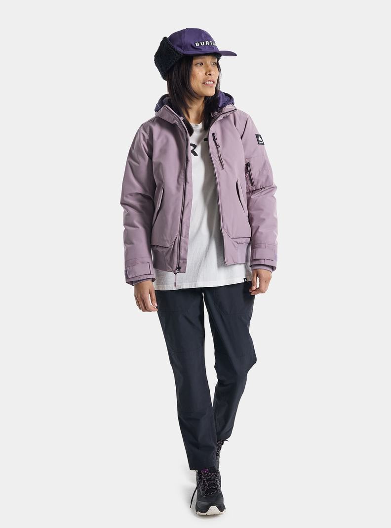 Burton Saxton Bomber Zimní Bunda Damske Lavendel | 39762-DBJE