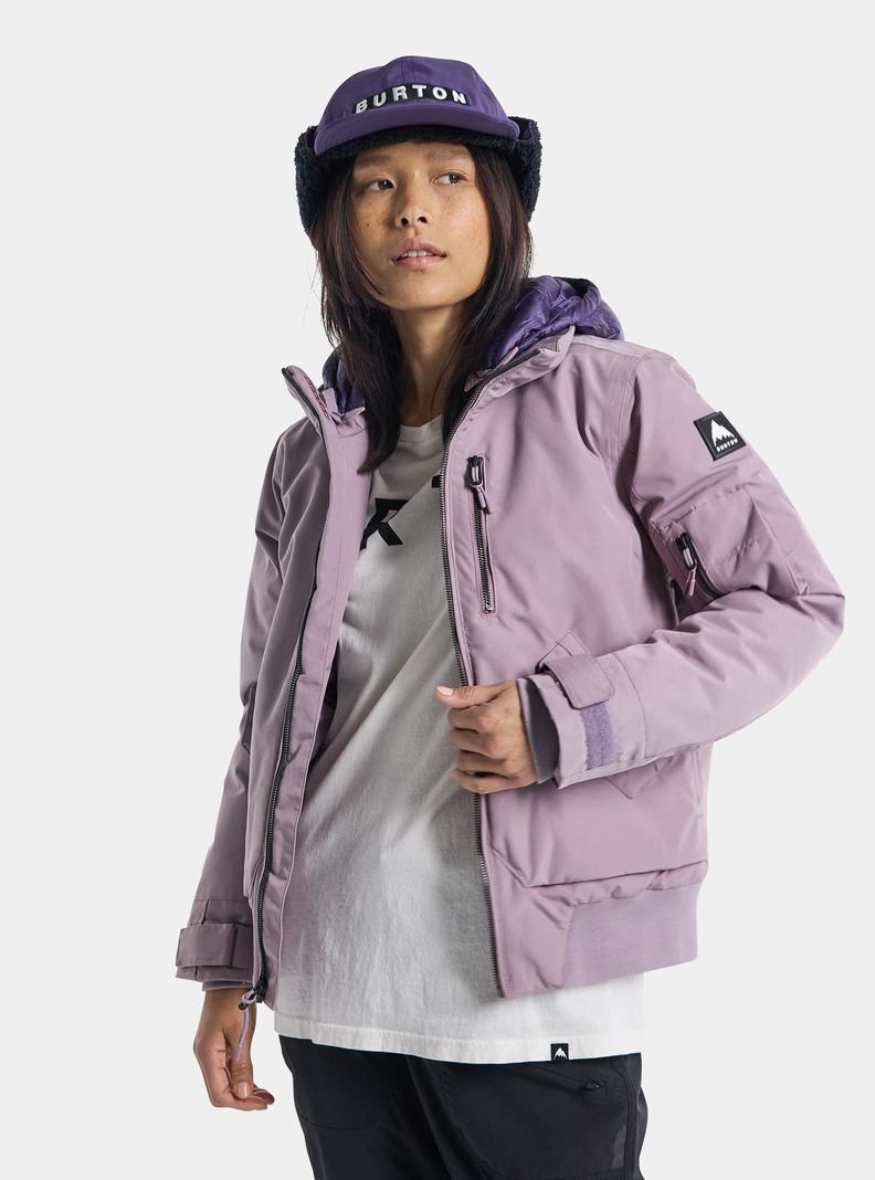 Burton Saxton Bomber Zimní Bunda Damske Lavendel | 39762-DBJE