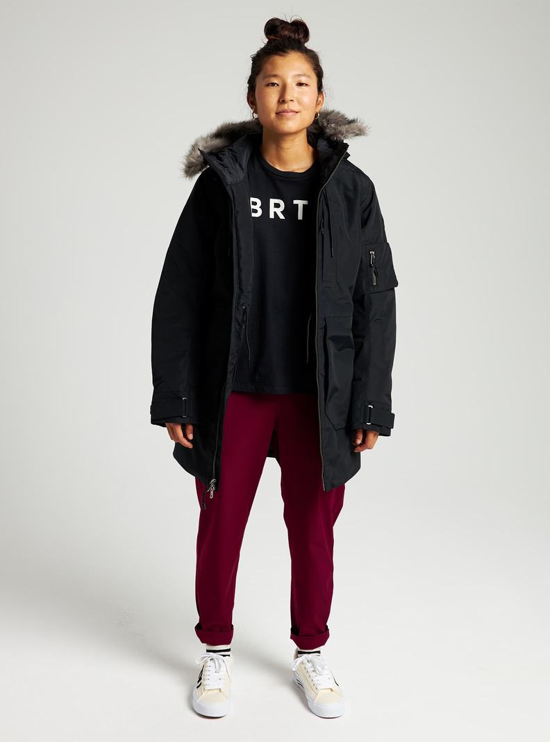 Burton Saxton Parka Zimní Bunda Damske Čierne | 20576-JRPL
