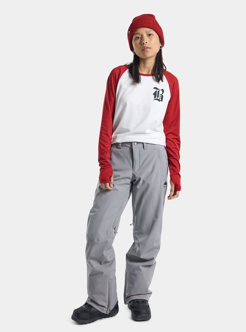 Burton Society 2L Snowboardove Nohavice Damske Siva | 91368-BNDQ