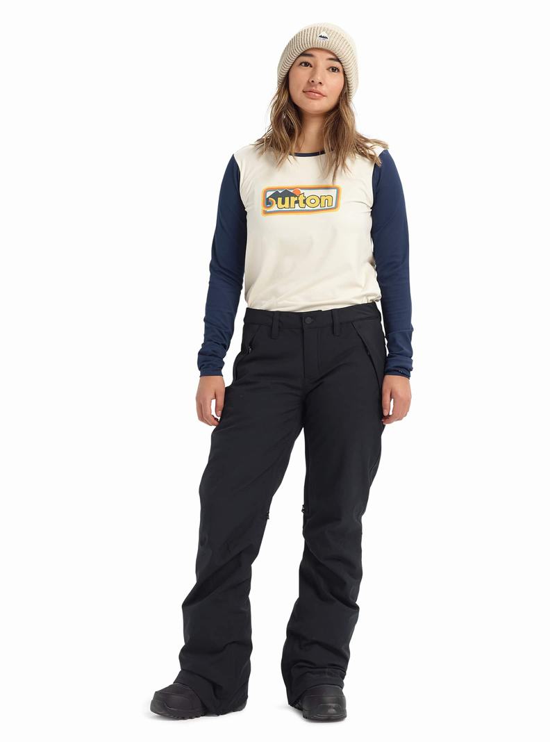 Burton Society Snowboardove Nohavice Damske Čierne | 60438-SBVH