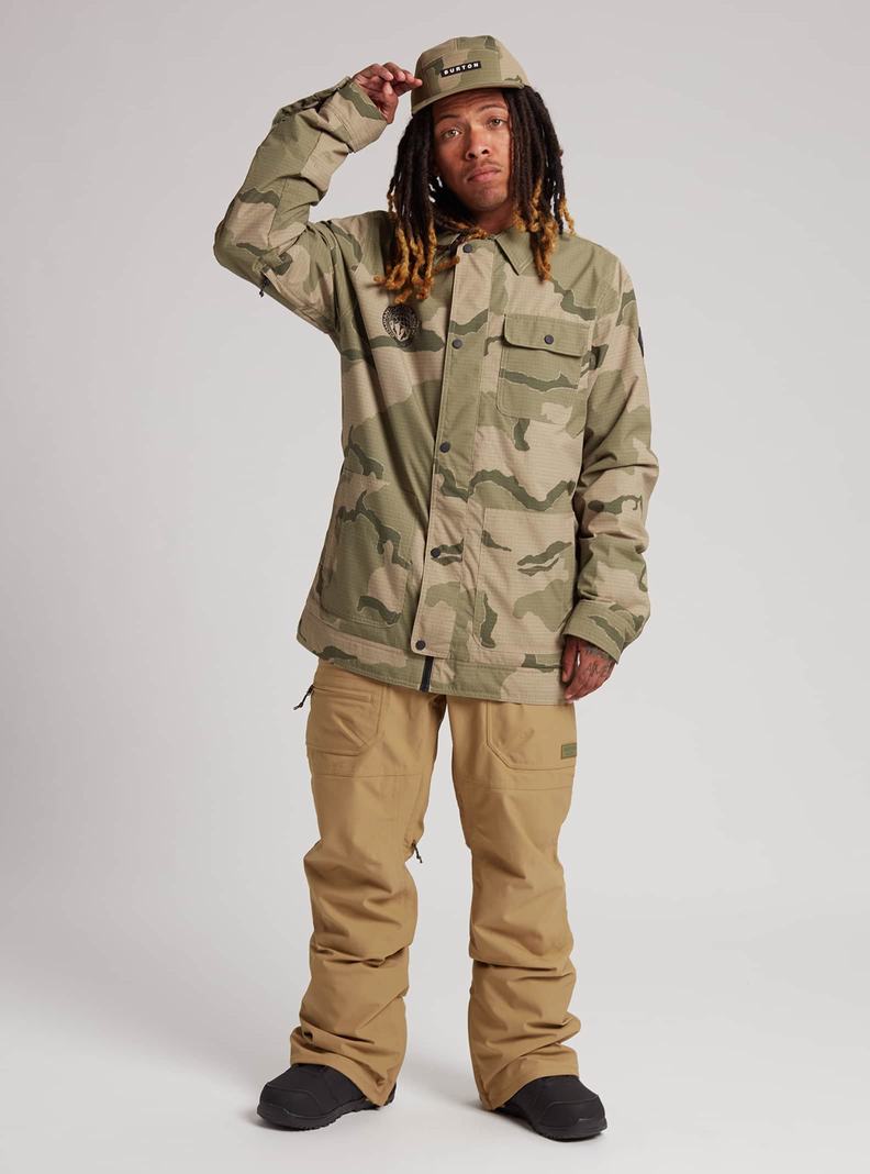 Burton Southside 2L (Slim Fit) Snowboardove Nohavice Panske Hnedožltý | 04981-TMWP