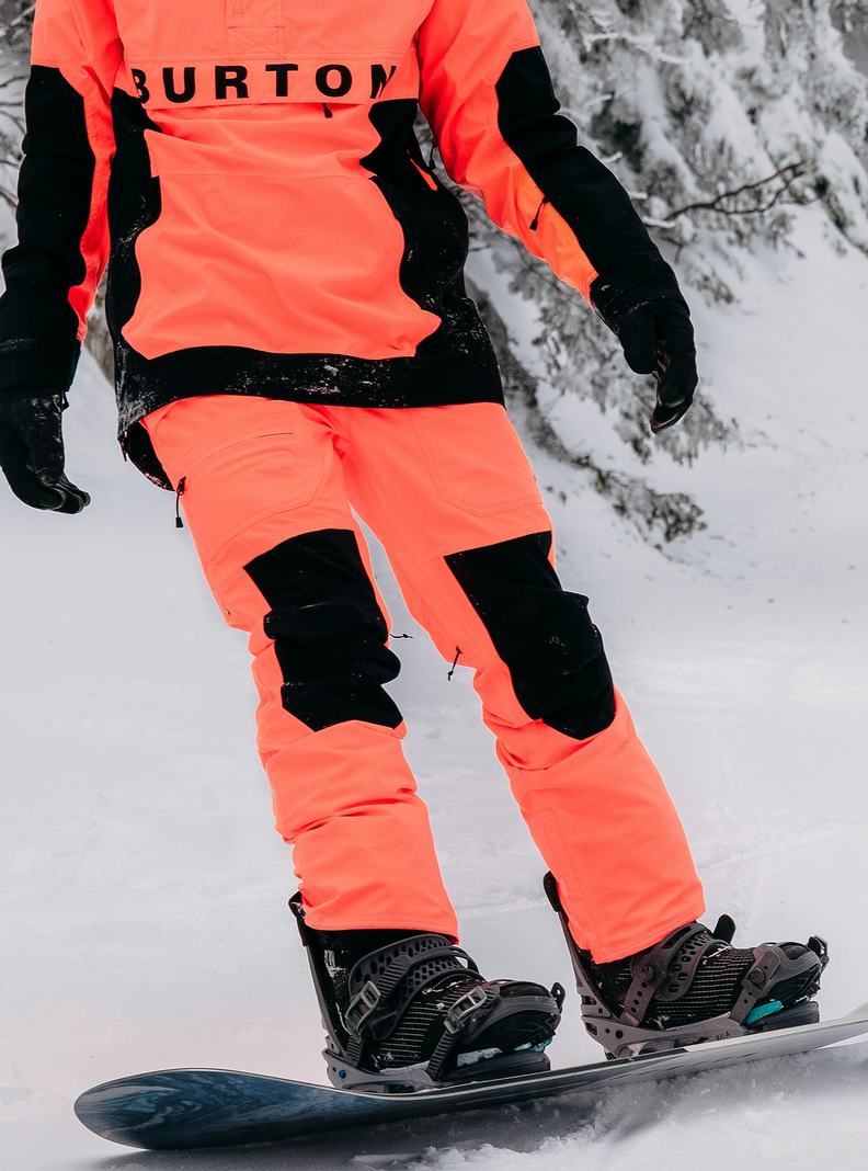 Burton Southside 2L (Slim Fit) Snowboardove Nohavice Panske Oranžové Čierne | 67158-YOFA