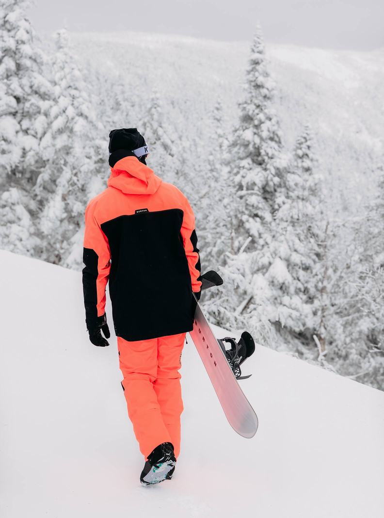 Burton Southside 2L (Slim Fit) Snowboardove Nohavice Panske Oranžové Čierne | 67158-YOFA