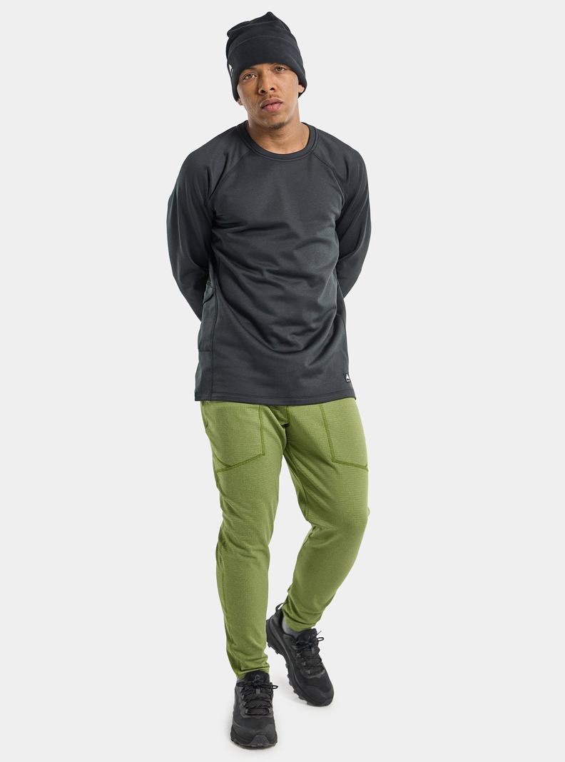 Burton Stockrun Crew Fleece Panske Čierne | 89732-KFHM