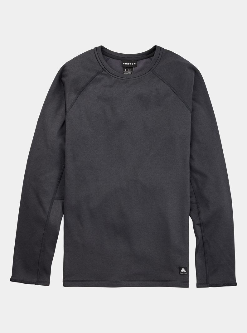 Burton Stockrun Crew Fleece Panske Čierne | 89732-KFHM