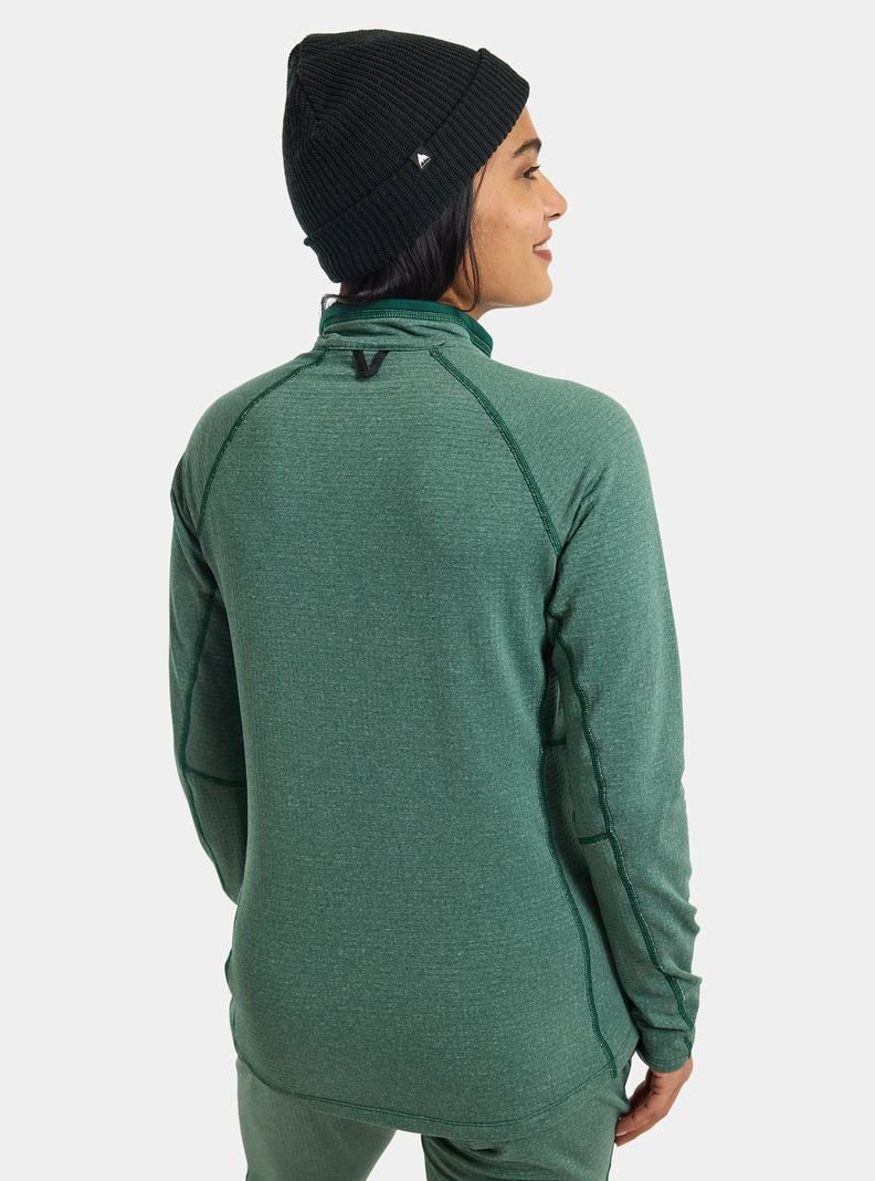 Burton Stockrun Grid Half-Zip Fleece Damske Hnede | 97203-PKOF