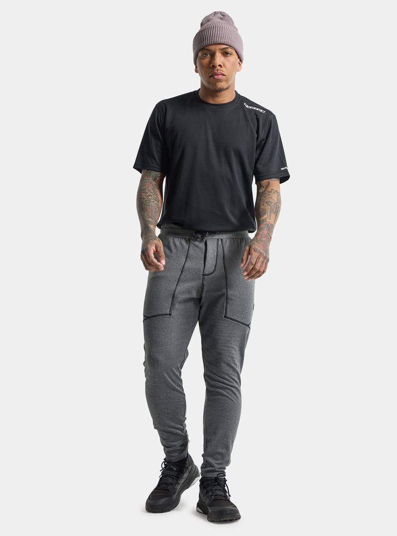 Burton Stockrun Grid Nohavice Panske Čierne | 64738-PHDQ